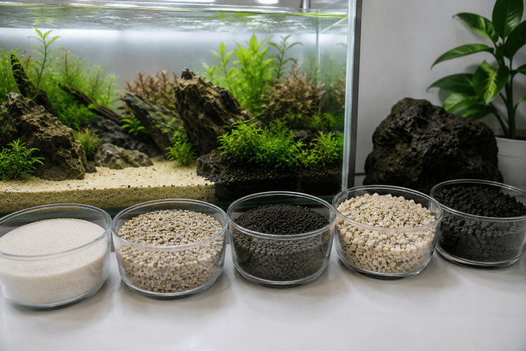 memilih pasir aquarium